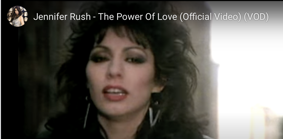 Screenshot of Jennifer Rush - The Power of Love music video