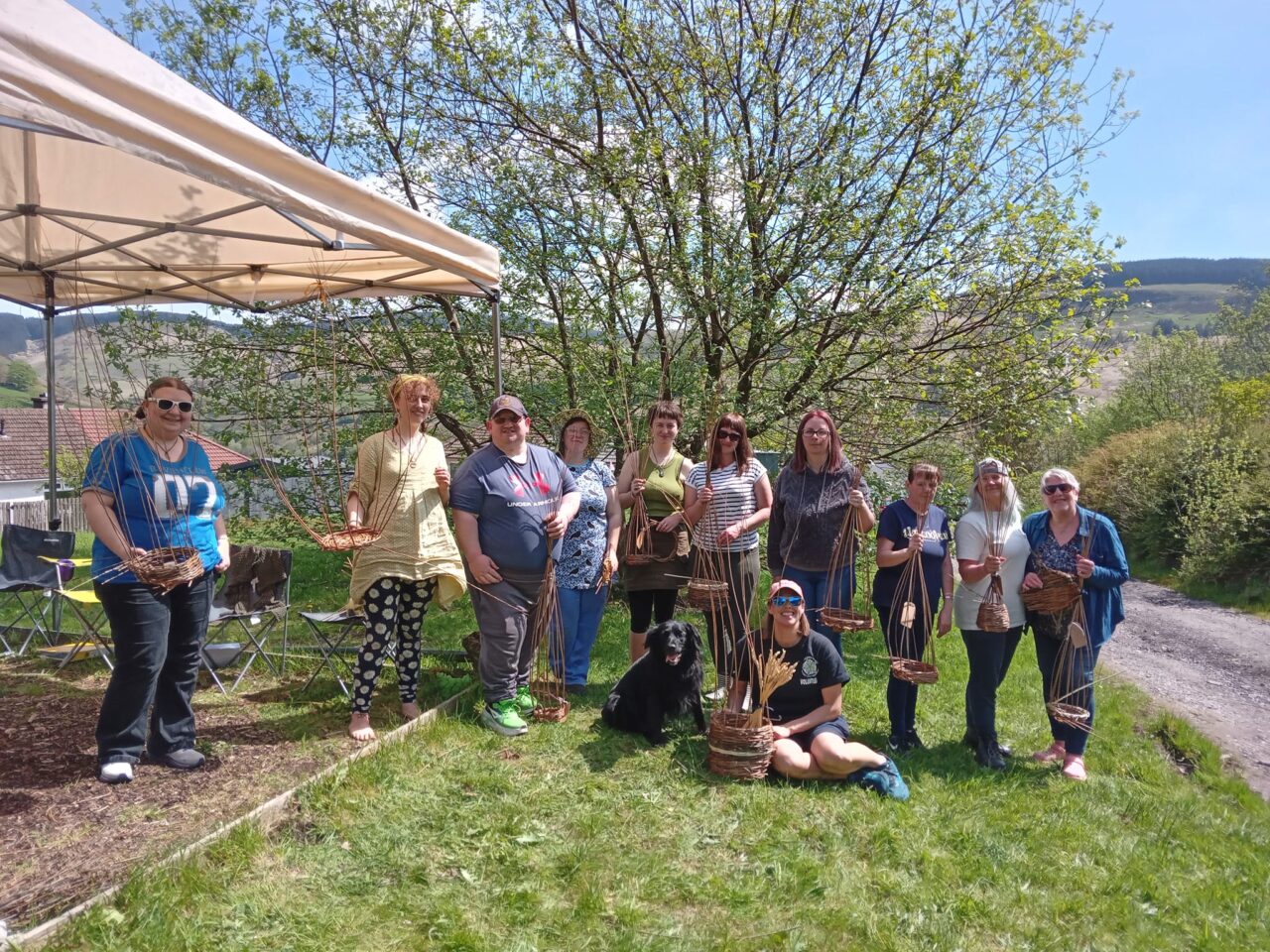 Picture participants in forest based activities