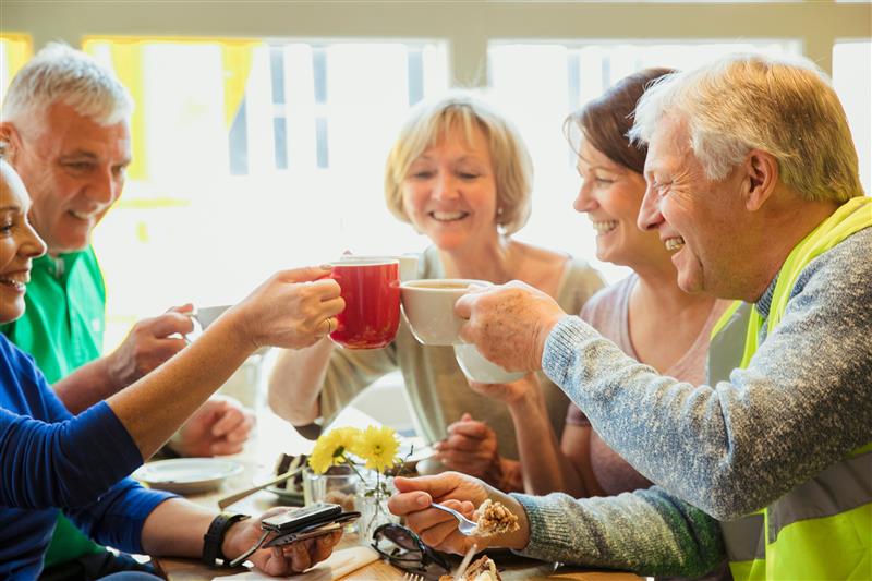 Photo of older people at a social gathering