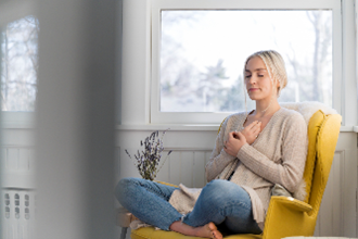 Picture of woman relaxing